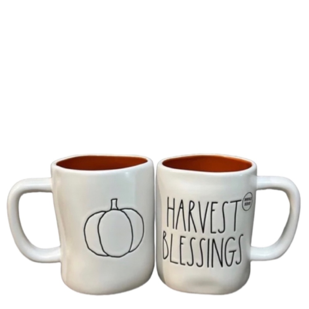 NEW Rae Dunn Harvest Blessings Pumpkin Coffee Mug
